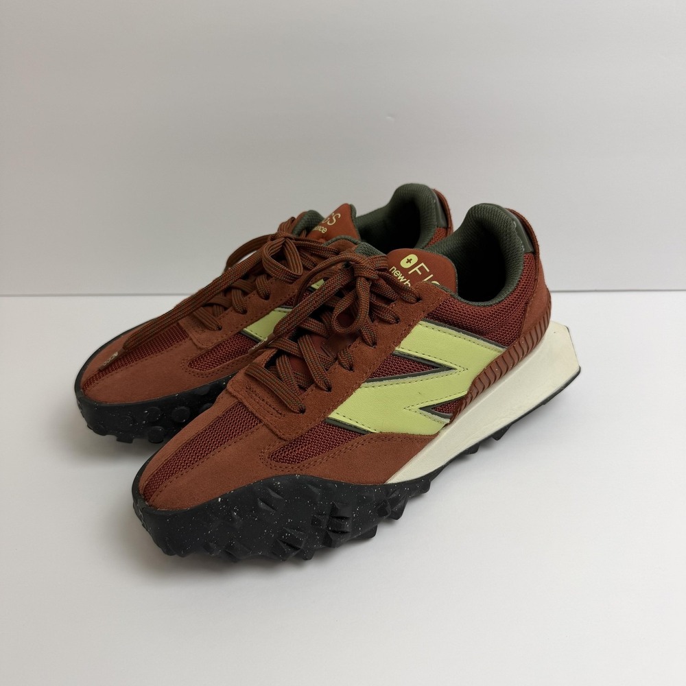 New Balance X FIGS XC-72 Athletic Shoes Womens Size 7.5 Brown Green Suede UXC72F